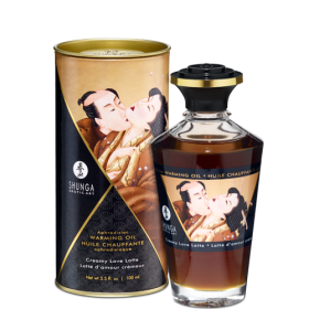 Shunga Warming Massage Oil Love Latte 3.5 fluid ounces
