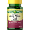 Spring Valley Concentrated Aloe Vera Gel Dietary Supplement, 50 Count