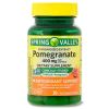 Spring Valley Standardized Extract Pomegranate Antioxidant Support Dietary Supplement Vegetarian Capsules, 400 mg, 30 Count