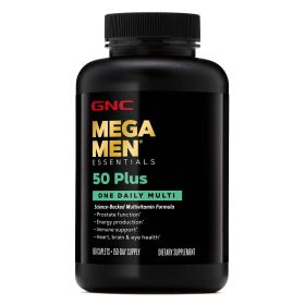 GNC Mega Men® 50-Plus One Daily Multivitamin Value Size, 150 Tablets, Vitamin and Minerals for Males 50 and over