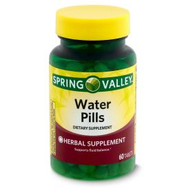 Spring Valley Water Pills Dietary Supplement;  60 Count