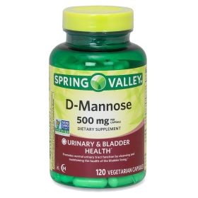Spring Valley D-Mannose 500 mg Veg Capsules;  120 Count