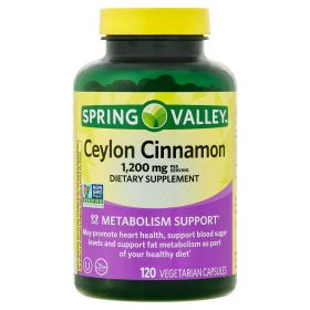 Spring Valley Ceylon Cinnamon Dietary Supplement;  1200 mg;  120 Count