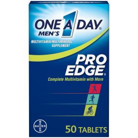 One A Day Men's Pro Edge Multivitamin Tablets for Men;  50 Count