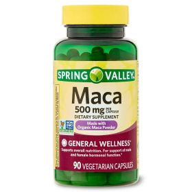 Spring Valley Maca Dietary Supplement;  500 mg;  90 Count