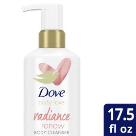 Dove Body Love Body Cleanser For Dull Skin Radiance Renew Exfoliating Body Wash Cleanser with Vitamin C Serum 17.5 fl oz