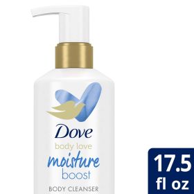 Dove Body Love Body Cleanser For Dry Skin Moisture Boost Body Wash with Hyaluronic Acid and Moringa Oil 17.5 fl oz