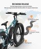 AOSTIRMOTOR S07-F 26" 750W Electric Bike Fat Tire P7 48V 13AH Removable Lithium Battery for Adults with Detachable Rear Rack Fender New Model