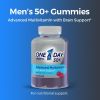 One A Day Men's 50+ Gummies Multivitamin w/ Immunity and Brain Support;  110 Count