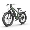 AOSTIRMOTOR new pattern 26" 1000W Electric Bike Fat Tire 52V15AH Removable Lithium Battery for Adults