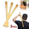 3pcs Natural Bamboo Back Scratcher Long Handle Pick Itch Relief Handcraft Tools