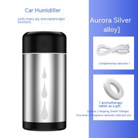 Car Humidifier Aromatherapy Spray Remove Odor (Option: Metallic Silver)