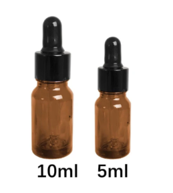 5/10ml Glass Dropper Bottles (Option: Brown-10ML)