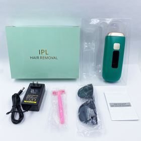 Freezing Point Hair Removal Instrument Ladies Special Whole Body Household (Option: Premium dark green-US)