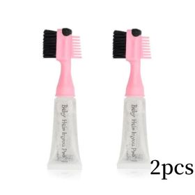 Baby Hair Gel Fluffy Fixed And Anti Manic (Option: Transparent-2PCS)