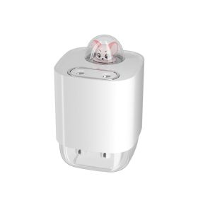 Cute Pet Double Spray Humidifier (Option: Pearl White-Miha Mouse Rechargeable)