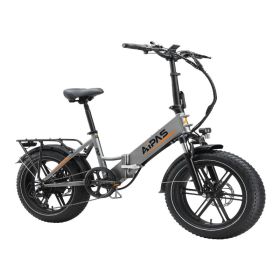 A2 Electric Bike Fat Tire 48V Removable Lithium Battery for Adults, Step-Through Frame and Shimano 7-Speed (Color: as Pic)