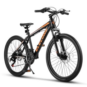 A24299 Rycheer Elecony 24 inch Mountain Bike Bicycle for Adults Aluminium Frame Bike Shimano 21-Speed with Disc Brake (Color: as Pic)