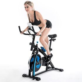 Home Cardio Gym Workout Professional Exercise Cycling Bike (Color: Black C)