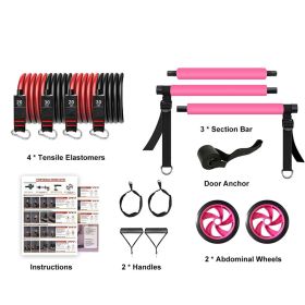 Portable Home Gym Core Strength Training Equipment for Men and Women (Color: pink)