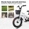 Kids Bike 14 / 16 inch for 3-12 Year Old Boys & Girls with Training Wheels, Freestyle Kids' Bicycle with Bell,Basket and fender.