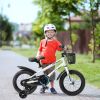 Kids Bike 14 / 16 inch for 3-12 Year Old Boys & Girls with Training Wheels, Freestyle Kids' Bicycle with Bell,Basket and fender.