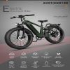 AOSTIRMOTOR New Pattern King 26" 1000W Electric Bike 26in Fat Tire 52V15AH Removable Lithium Battery for Adults KING