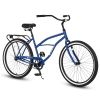 S26204 26 Inch Beach Cruiser Bike for Men and Women, Steel Frame, Single Speed Drivetrain, Upright Comfortable Rides, Multiple Colors