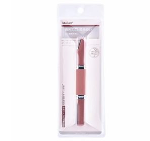 Double Head Macro Eyebrow Trimmer Ladies Portable Anti-scratch Long Head (Color: Red)