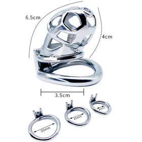 Stainless Steel Chastity Lock Keyless Entry (Option: With 45MM Arc Ring)
